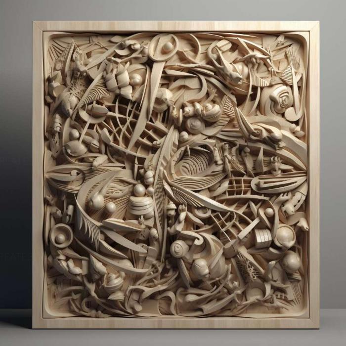 نموذج ثلاثي الأبعاد لآلة CNC 3D Art 